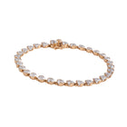 Ascher Cut Diamond Tennis Bracelet