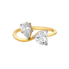Twin Flame Diamond Ring