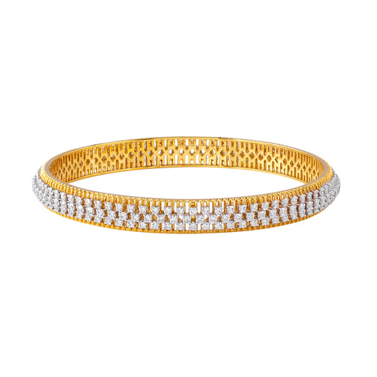 Full-circle Diamond-set Bangle