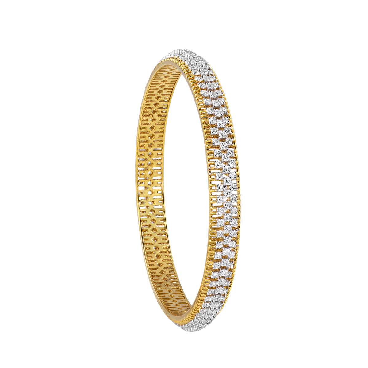 Full-circle Diamond-set Bangle