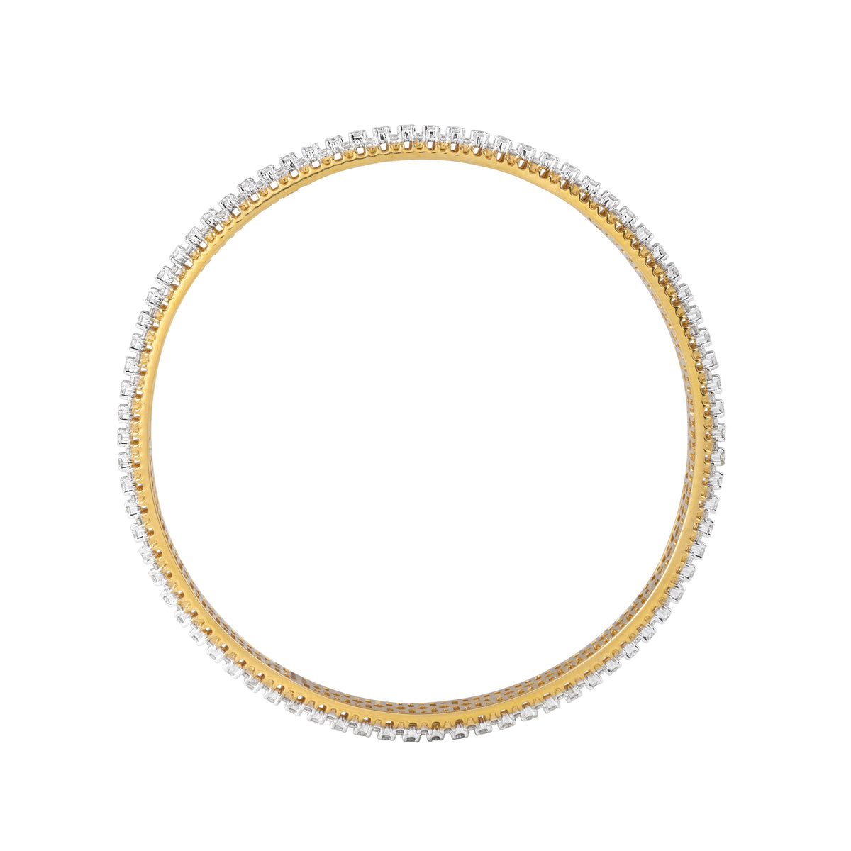 Full-circle Diamond-set Bangle
