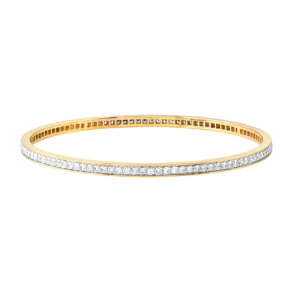 Single-row Diamond Bangle