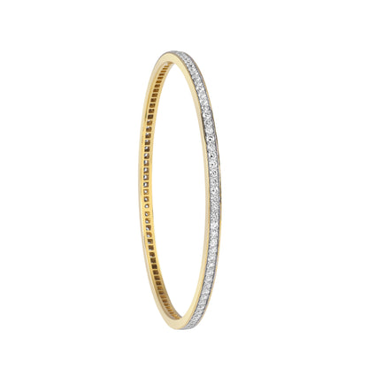 Single-row Diamond Bangle