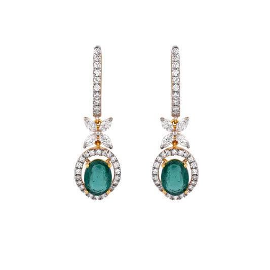 Emerald Drop Earring