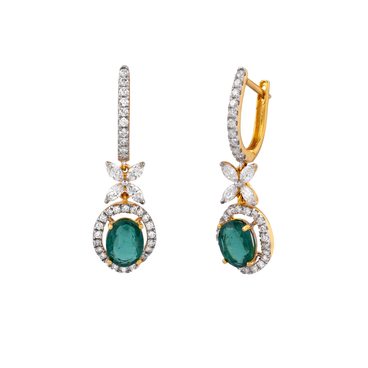 Emerald Drop Earring