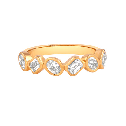 Bezel shape eternity band - view 1