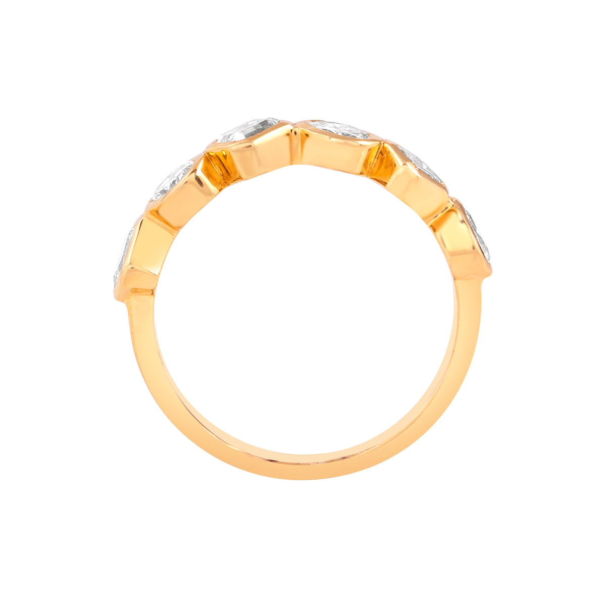 Bezel shape eternity band - view 3