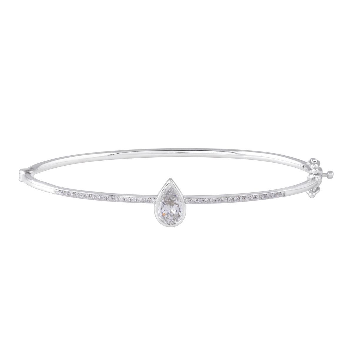 Pear shaped diamond bracelet - view 1