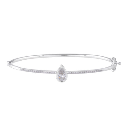 Pear shaped diamond bracelet - view 1