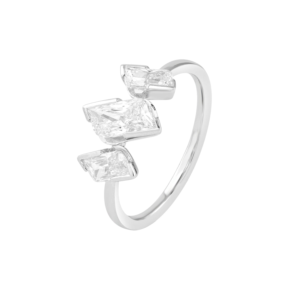 trinity marquise diamond ring - view 2