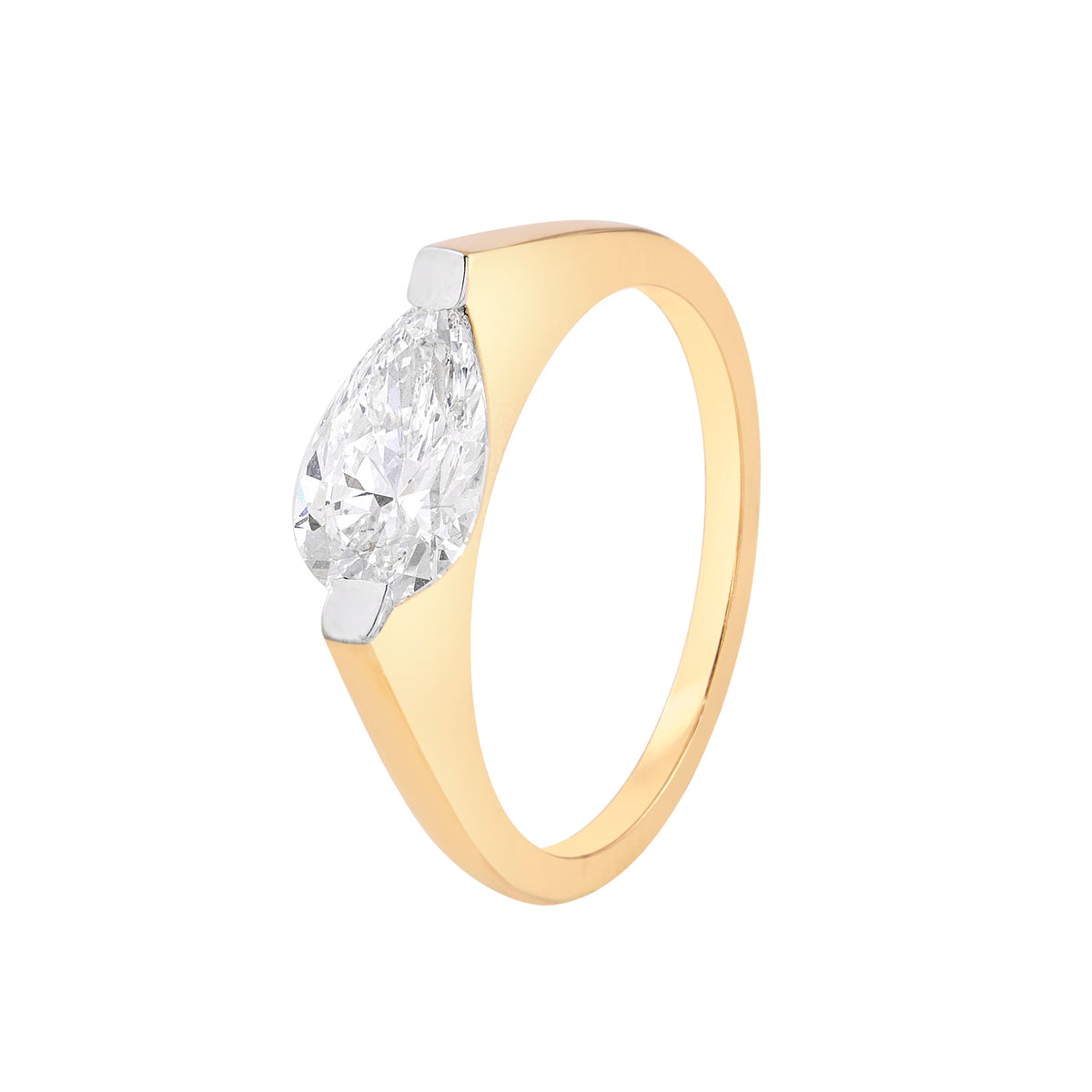 celeste pear ring - view 2