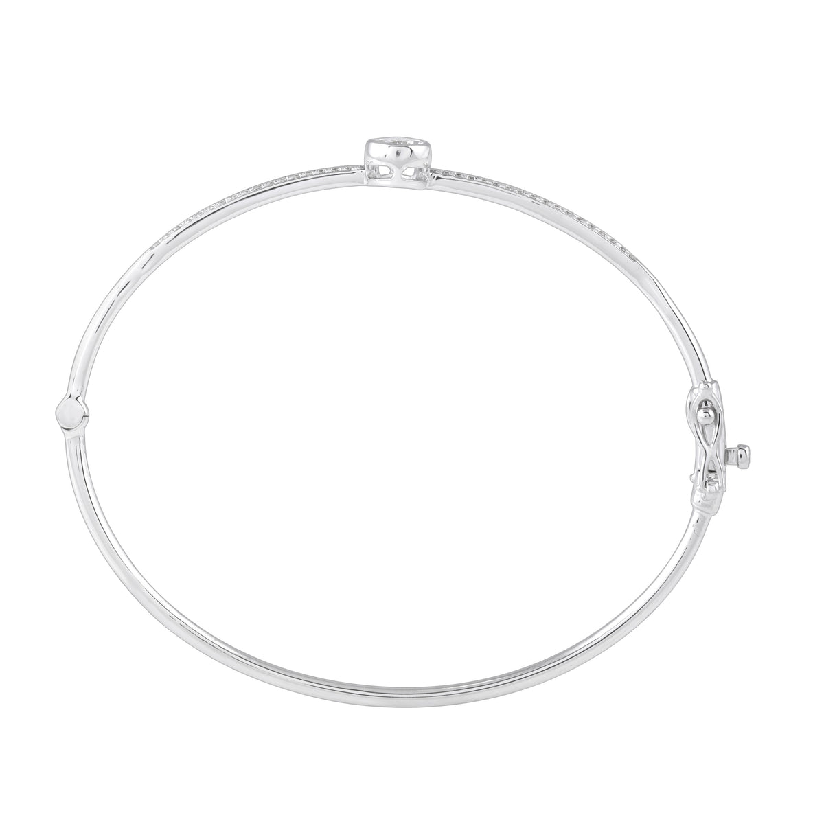 Pear shaped diamond bracelet - view 2