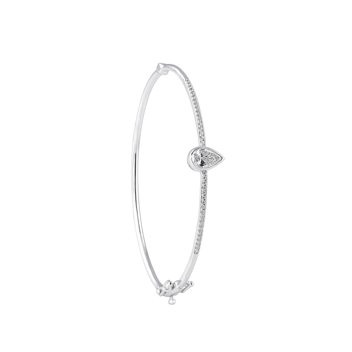 Pear shaped diamond bracelet - view 3