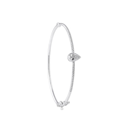 Pear shaped diamond bracelet - view 3