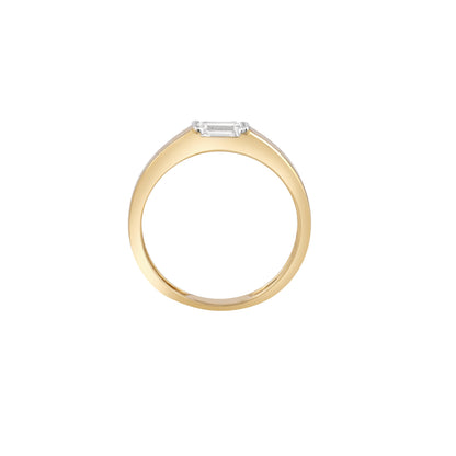 Emerald cut tension band - view 3