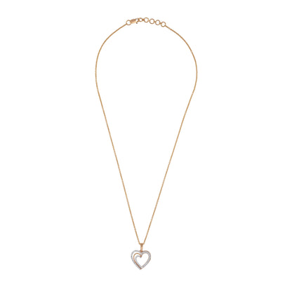 Double open heart diamond - view 1