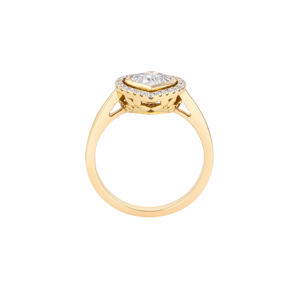 veloura heart ring - view 3