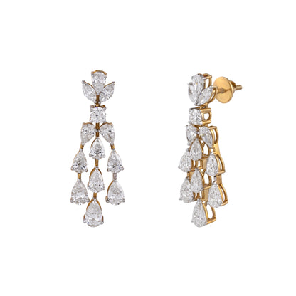 casacade hanging earrings - view 2