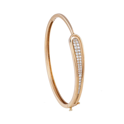 aurelia diamond bangle - view 2