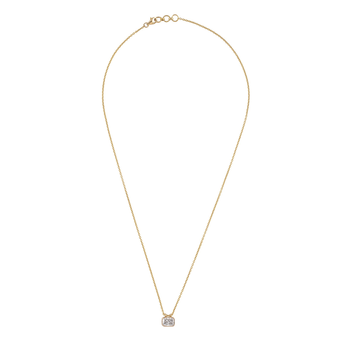 Radiant cut locket - view 1