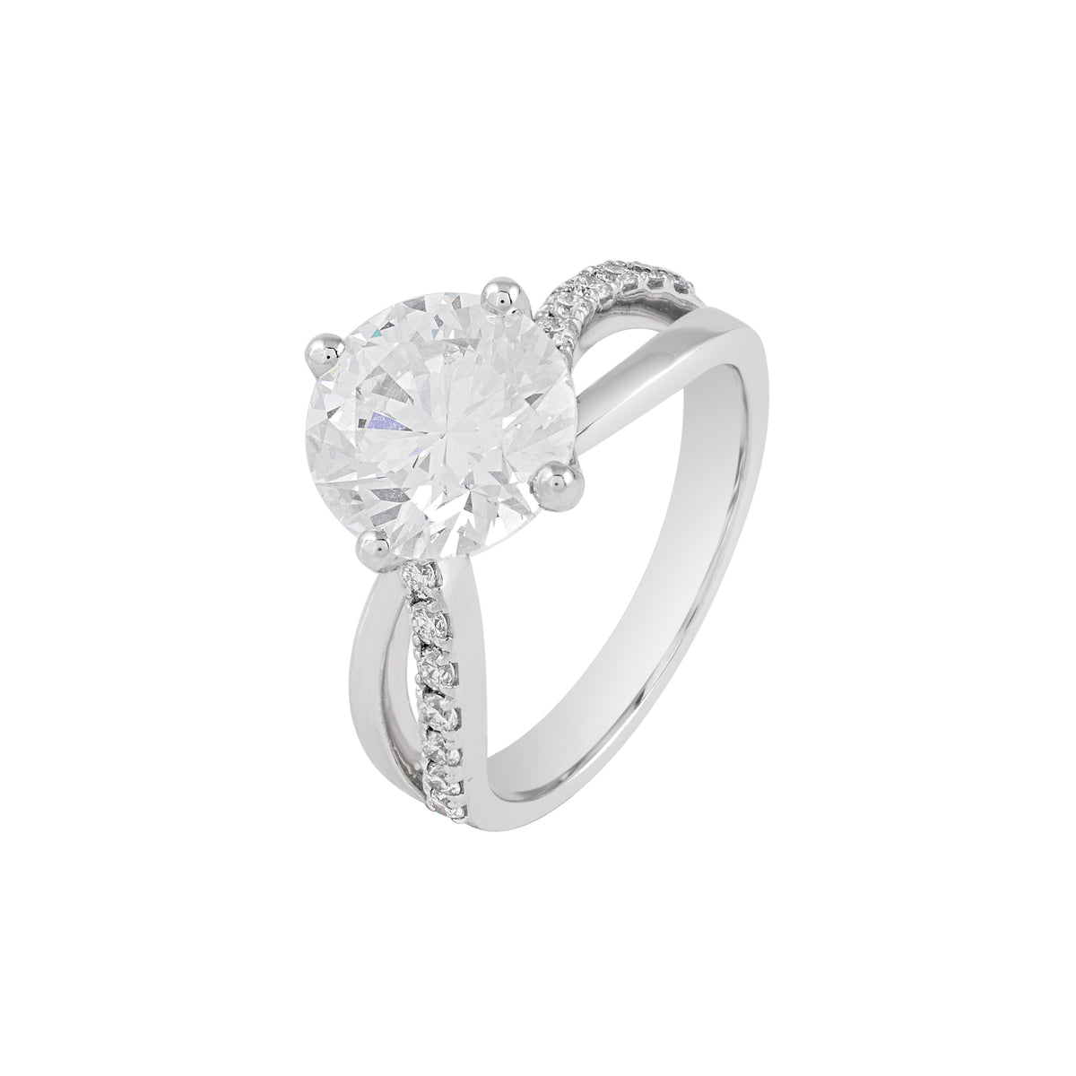 Eterna solitaire diamond ring - view 2