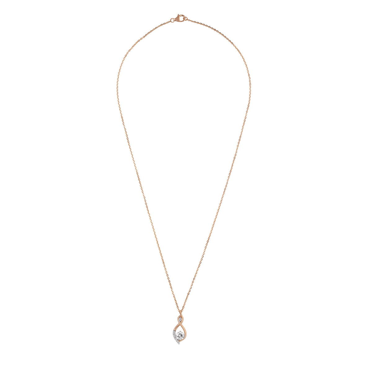 infinity twist chain locket - view 1