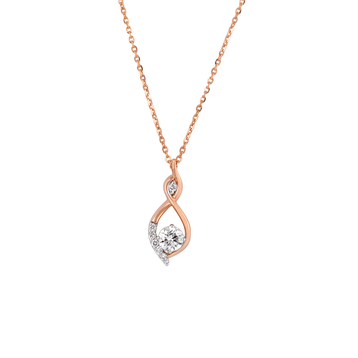 infinity twist chain locket - view 2