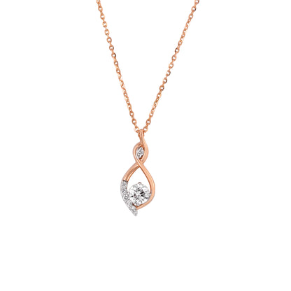infinity twist chain locket - view 2