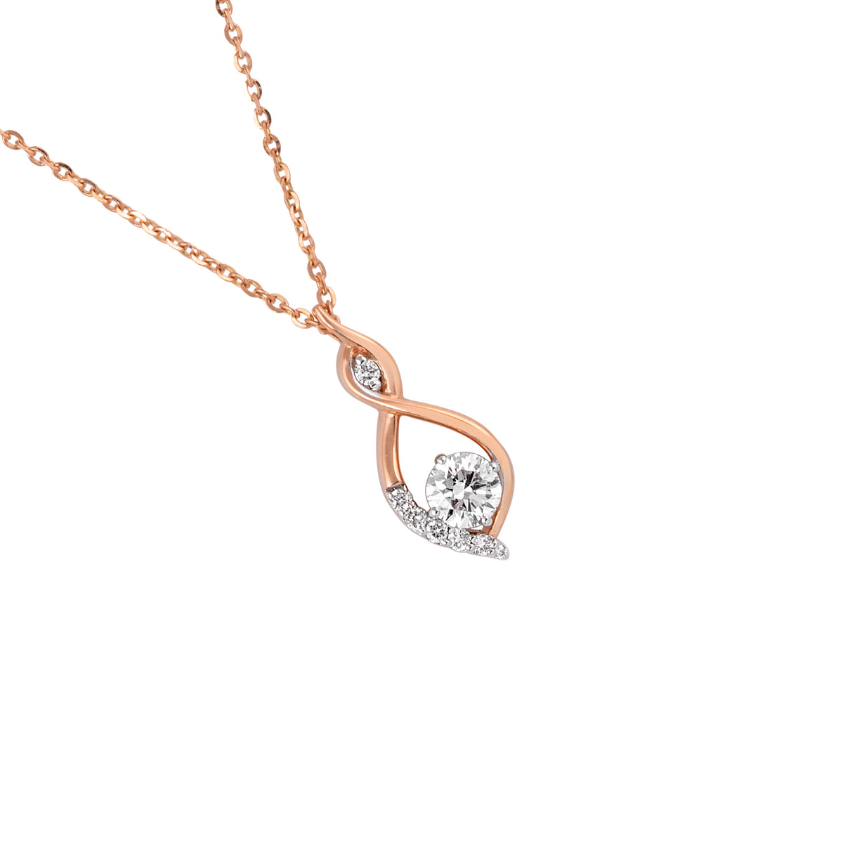 infinity twist chain locket - view 3