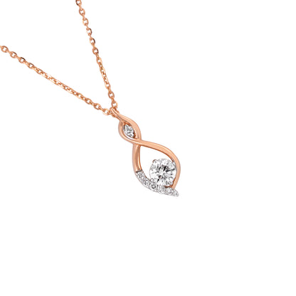infinity twist chain locket - view 3