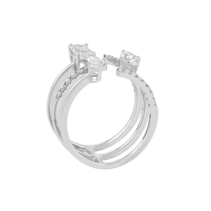 Aurora trio diamond ring - view 3