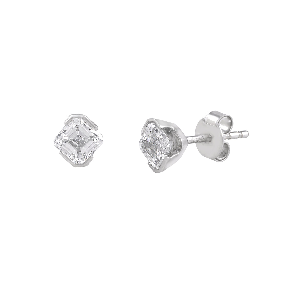 IMPERIA ASSCHER STUDS - view 1