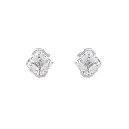 IMPERIA ASSCHER STUDS - view 2