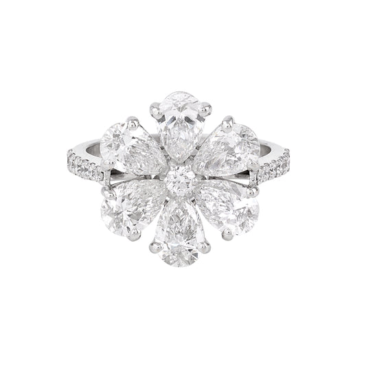 blossom diamond ring - view 1