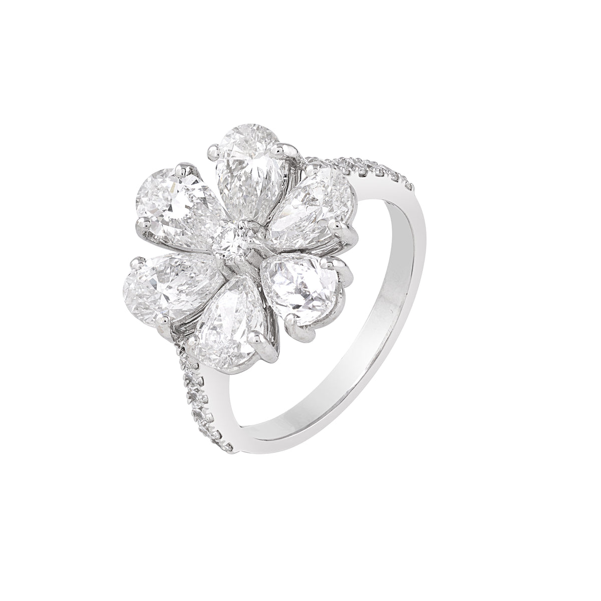 blossom diamond ring - view 2