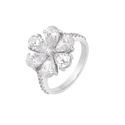 blossom diamond ring - view 2