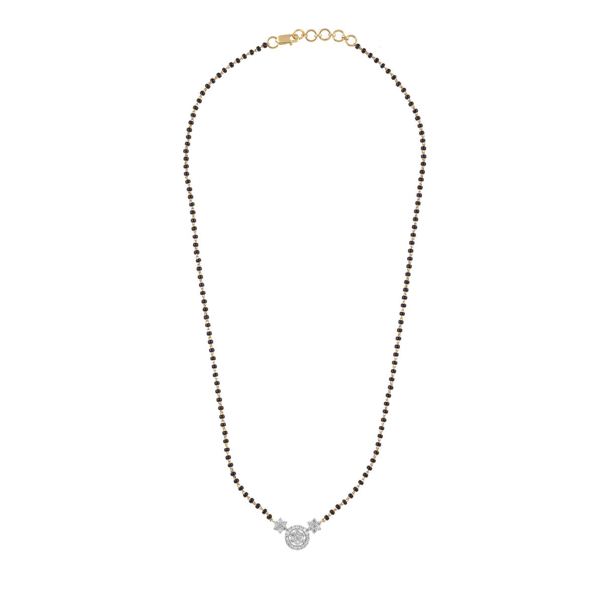 Floral Halo Mangalsutra Pendant - view 1
