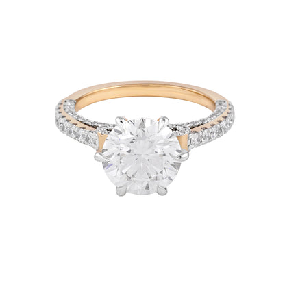 solitaire round ring - view 1