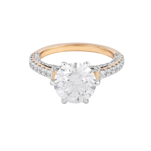 solitaire round ring - view 1