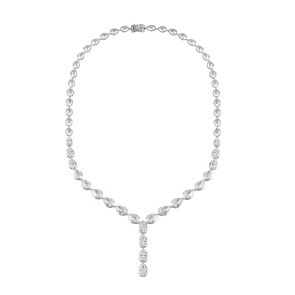 pear-cut drop necklace - view 1