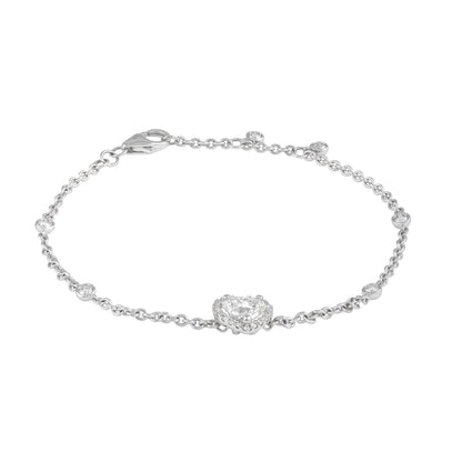 Halo Heart Diamond Bracelet - view 1