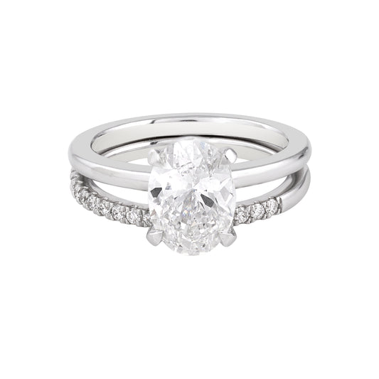 eterna oval ring set - view 1