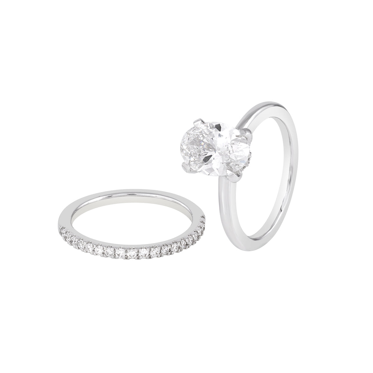 eterna oval ring set - view 2