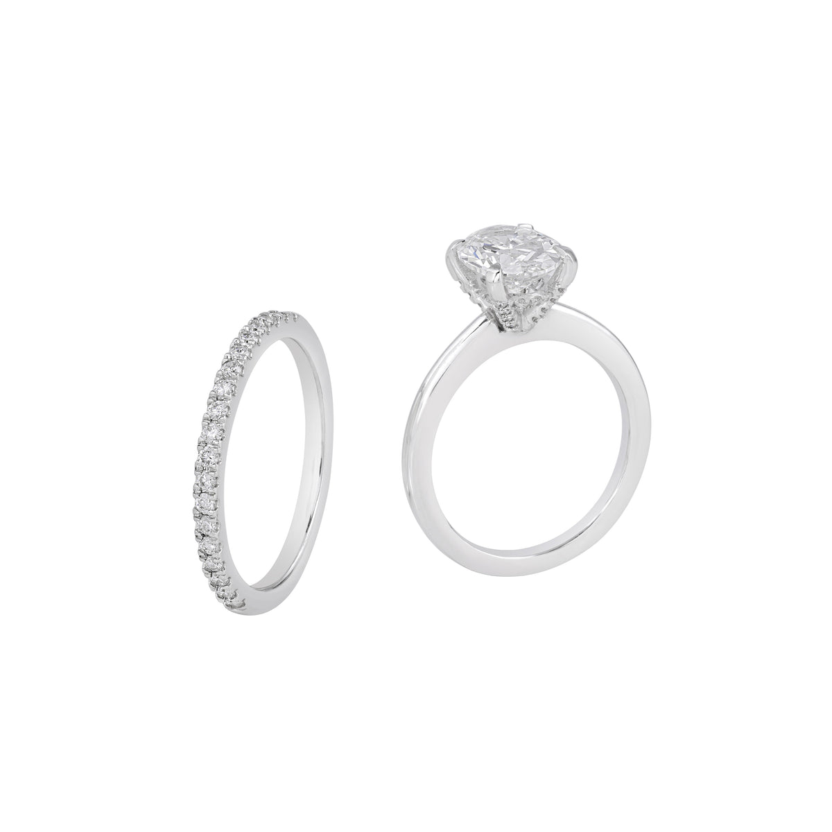 eterna oval ring set - view 3
