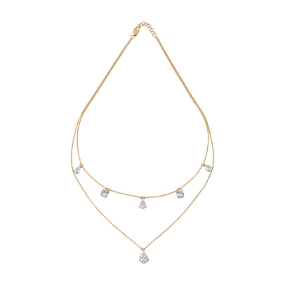 solitaire tennis necklace - view 1