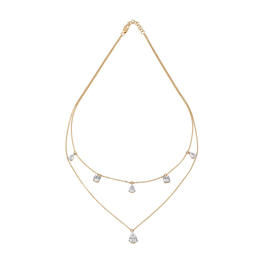 solitaire tennis necklace - view 1