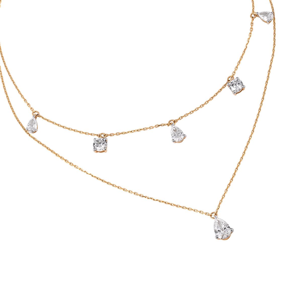 solitaire tennis necklace - view 2