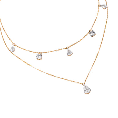 solitaire tennis necklace - view 2