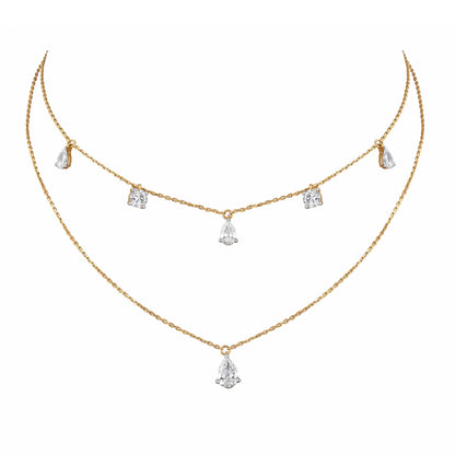 solitaire tennis necklace - view 3