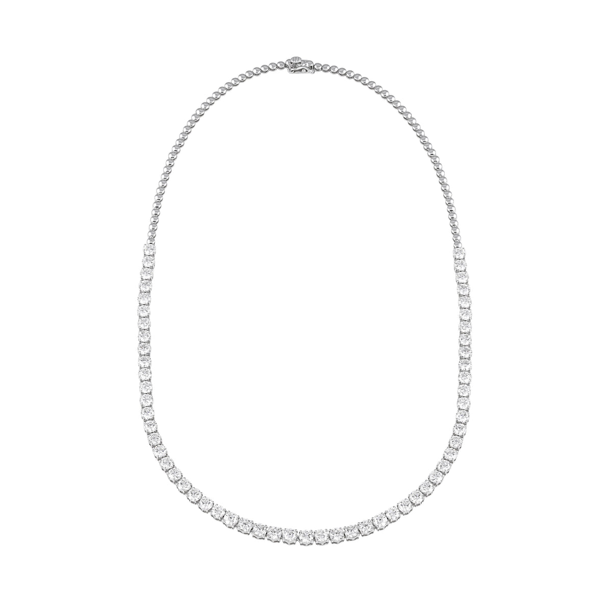 classic round solitaire necklace - view 1